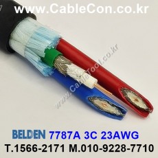 10m 벨덴 7787A 미터당 ₩13,380 벨덴케이블 7787A BELDEN 3Coax 23AWG