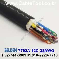 300m(롤) 벨덴7792A (미터당 ₩10,000) 벨덴케이블 7792A BELDEN 7792A 12C 23AWG RG59 75옴 동축케이블