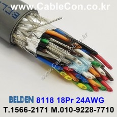 150m 벨덴8118 미터당 ₩ 10,000  벨덴케이블 8118 BELDEN 8118 18Pair 24AWG