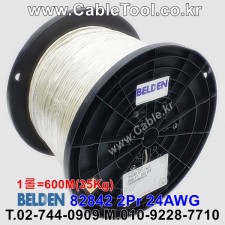 600m(롤) 벨덴Y64348(82842) 미터당 ₩8,780 벨덴케이블 Y64348(82842) BELDEN Y64348(82842) 2Pr 24AWG RS-485