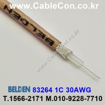 1m 벨덴83264 미터당 ₩14,500 벨덴케이블 83264 BELDEN 83264 1C 30AWG RG CABLE 동축케이블