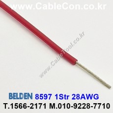 300m(롤) 벨덴8597 (미터당 ₩2,950) 벨덴케이블 8597 BELDEN 8597 1Str 28AWG Hook Up Wire