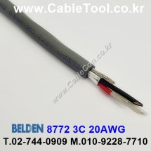 1m 벨덴8772 미터당 ₩2,860 벨덴케이블 8772 BELDEN 8772 3C 20AWG 마이크, 악기