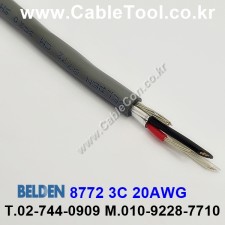 1m 벨덴8772 미터당 ₩2,860 벨덴케이블 8772 BELDEN 8772 3C 20AWG 마이크, 악기