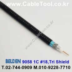 300m 벨덴 9058 미터당 ₩1,900 벨덴케이블 9058 BELDEN 9058 1Coax 18AWG