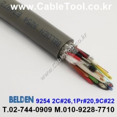 300m(롤) 벨덴9254 (미터당 ₩10,000) 벨덴케이블 9254 BELDEN 9254 1Coax 26AWG Security & Alarm