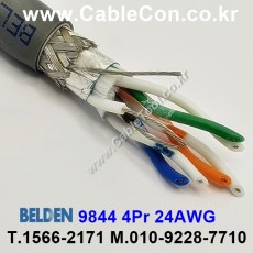 10m 벨덴 9844 미터당 ₩9,680 벨덴케이블 9844 BELDEN RS485 4Pair 24AWG
